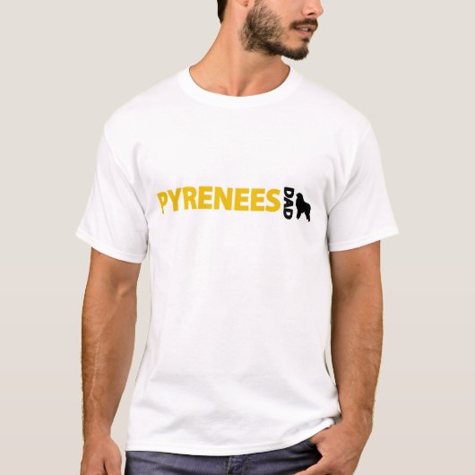 Große Pyrenäen-Vater T-Shirt (Vorderseite)