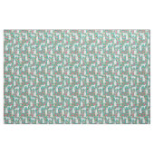 Große Pyrenäen Vintage Blumen Türkis Stoff (Fat Quarter (45,7 x 55,9 cm))