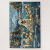 Große Pyrenäen Weihnachten Feierliche Reise Puzzle (Vertikal)