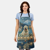 Große Pyrenäen Weihnachten Feierliche Reise Schürze (Getragen)