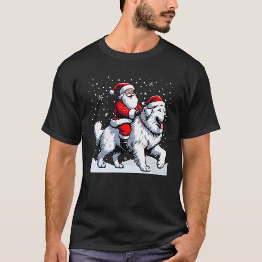 Große Pyrenäen Weihnachten Weihnachten Große Pyr T-Shirt (Vorderseite)