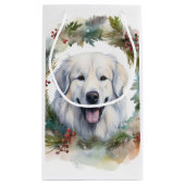 Große Pyrenäen Weihnachtsfeiertag Kleine Geschenktüte (Rückseite)