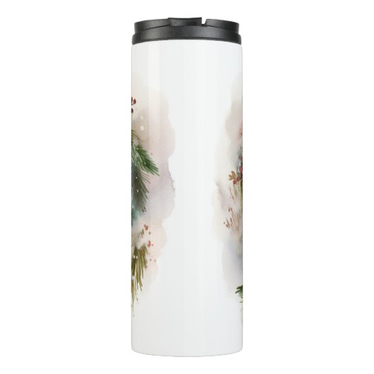 Große Pyrenäen Weihnachtsfeiertag Thermosbecher (Rückseite)