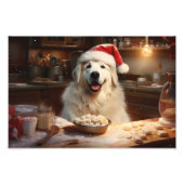 Große Pyrenäen Weihnachtskost Feiertag Fotodruck (Vorne)