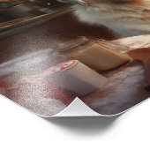 Große Pyrenäen Weihnachtskost Feiertag Fotodruck (Ecke)