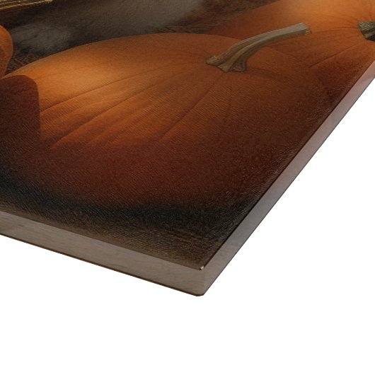 Große Pyrenäen Welpen Herbst Kürbis Schneidebrett (Ecke)