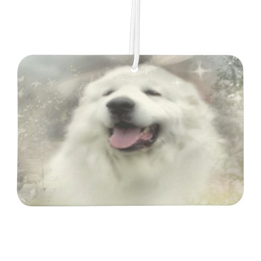 Große Pyrenäen Winterlandschaft Autolufterfrischer (Rückseite)