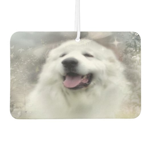 Große Pyrenäen Winterlandschaft Autolufterfrischer (Vorderseite)