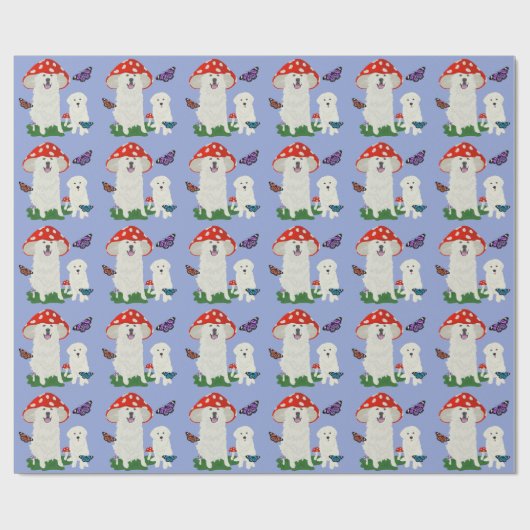 Große Pyrenäen zum Geburtstag Geschenkpapier (Flach)