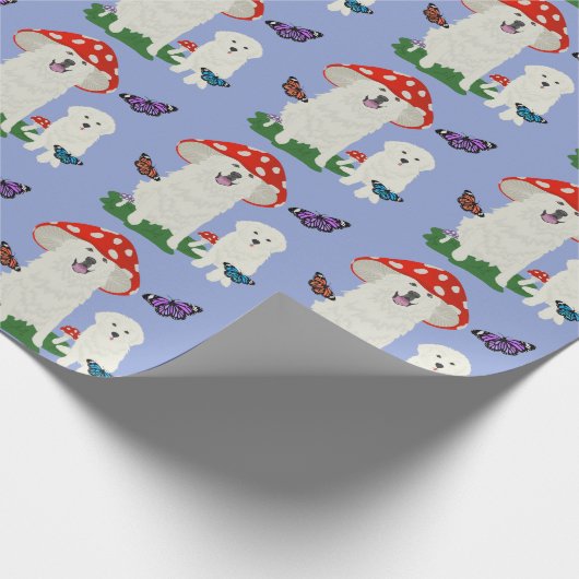 Große Pyrenäen zum Geburtstag Geschenkpapier (Ecke)