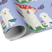 Große Pyrenäen zum Geburtstag Geschenkpapier (Rolleneckpunkt)