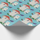 Große Pyrenäen zum Geburtstag Geschenkpapier (Ecke)