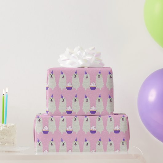 Große Pyrenäen zum Geburtstag Geschenkpapier (Partygeschenke)