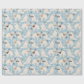 Große Pyrenäenpfeffer und Knochen-Umschlagpapier Geschenkpapier (Flach)