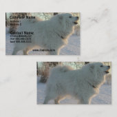 Große Pyreneees Visitenkarte (Vorne/Hinten)