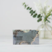 Große Pyreneees Visitenkarte (Stehend Vorderseite)