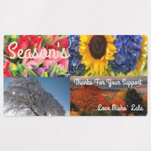 Große quadratische Klebefläche / wasserdicht Etiketten (Design 3)