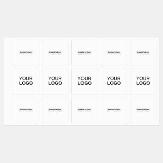 Große quadratische Klebefläche / wasserdicht Etiketten