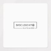 Große quadratische Klebefläche / wasserdicht Etiketten (Design 1)