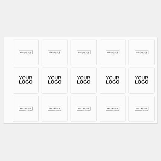 Große quadratische Klebefläche / wasserdicht Etiketten (Blatt)