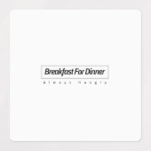 Große quadratische Klebefläche / wasserdicht Etiketten (Design 1)