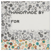 Große Quilt Labels - Paisley und Gingham Stoff (Nahaufnahme)