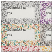 Große Quilt Labels - Paisley und Gingham Stoff (Muster)