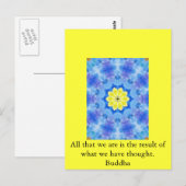GROSSE QUOTE vom Buddha Postkarte (Vorne/Hinten)