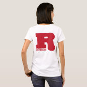 Große R - Republikanisch T-Shirt (Schwarz voll)