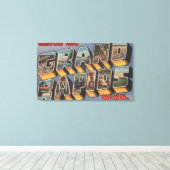 Große Rapiden, Minnesota - Große Buchstabenszenen Leinwanddruck (Insitu (Holzboden))