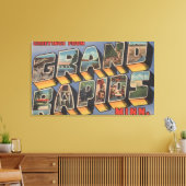 Große Rapiden, Minnesota - Große Buchstabenszenen Leinwanddruck (Insitu (Wohnzimmer))