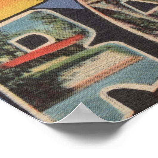 Große Rapiden, Minnesota - Große Buchstabenszenen Poster (Ecke)