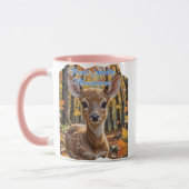 Große, rauchige Berge Fawn Deer Tasse (Links)