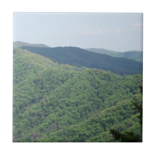 Große, rauchige Berge Fliese (Vorderseite)