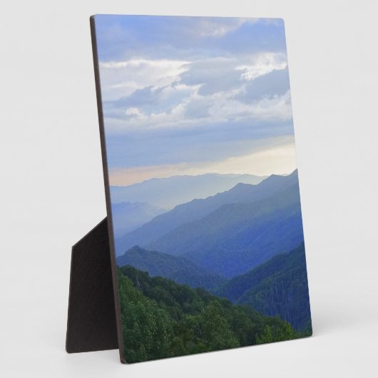 Große, rauchige Berge Fotoplatte (Seite)