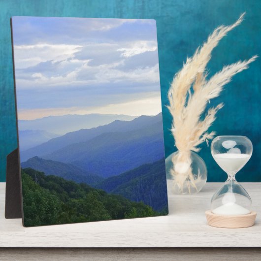 Große, rauchige Berge Fotoplatte (Seite)