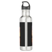 Große, rauchige Berge Hirschland Edelstahlflasche (Rückseite)