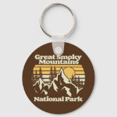 Große, rauchige Berge, Nationalpark Schlüsselanhänger (Rückseite)