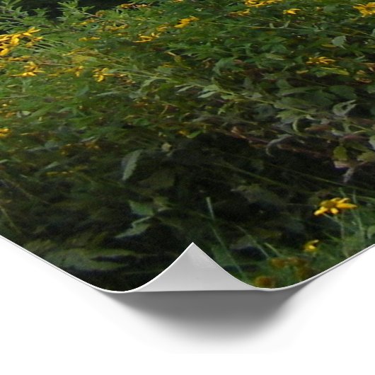 Große, rauchige Berge Poster (Ecke)