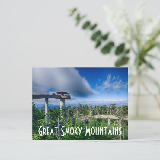 Große, rauchige Berge Postkarte (Stehend Vorderseite)