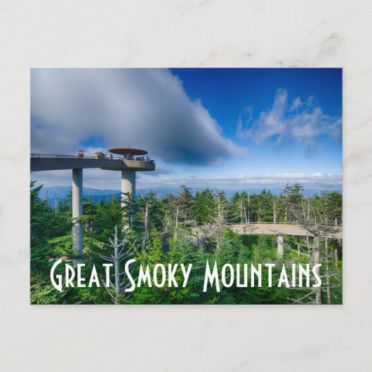 Große, rauchige Berge Postkarte (Vorderseite)