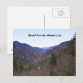 Große, rauchige Berge Postkarte (Vorne/Hinten)