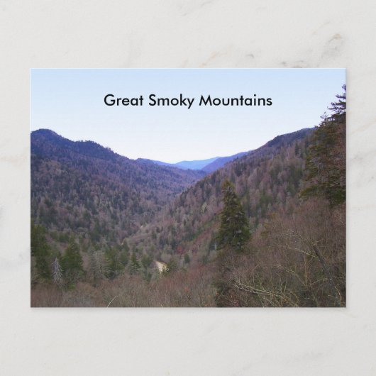 Große, rauchige Berge Postkarte (Vorderseite)