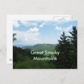 Große, rauchige Berge Postkarte (Vorne/Hinten)