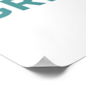 Große, rauchige Berge, schöner Nationalpark Poster (Ecke)