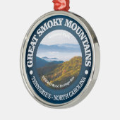 Große, rauchige Berge Silbernes Ornament (Links)
