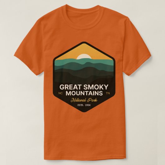 Große, rauchige Berge T-Shirt (Design vorne)