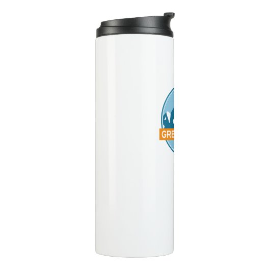 Große, rauchige Berge Thermosbecher (Nach links gedreht)