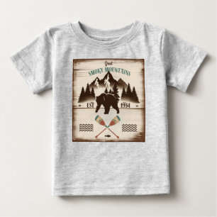 Große, rauchige Berge, TN-Bär Baby T-shirt