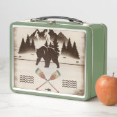 Große, rauchige Berge, TN-Bär Metall Brotdose (Beispiel)